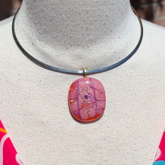 Jewelry - Handcrafted artisan morano glass pendant